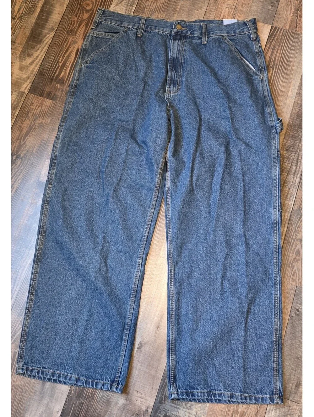 RK Brand Carpenter Jeans Relaxed Blue Denim Rural King Adult Men's Size 38 x 29